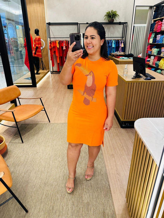 Vestido c/ Aplicação Tucano