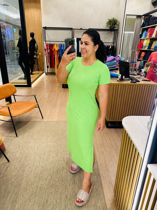 Vestido Lídia  Malha Canelado