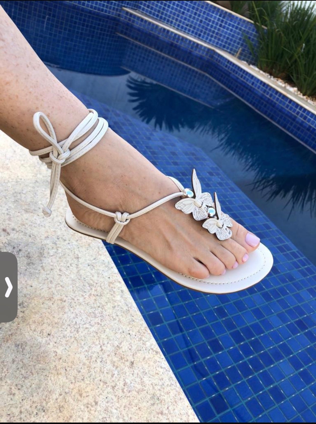 Rasteira C/Borboleta